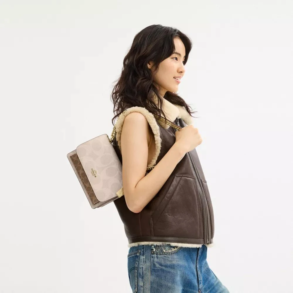 Coach Klare Crossbody Bag In Blocked Signature Canvas 3