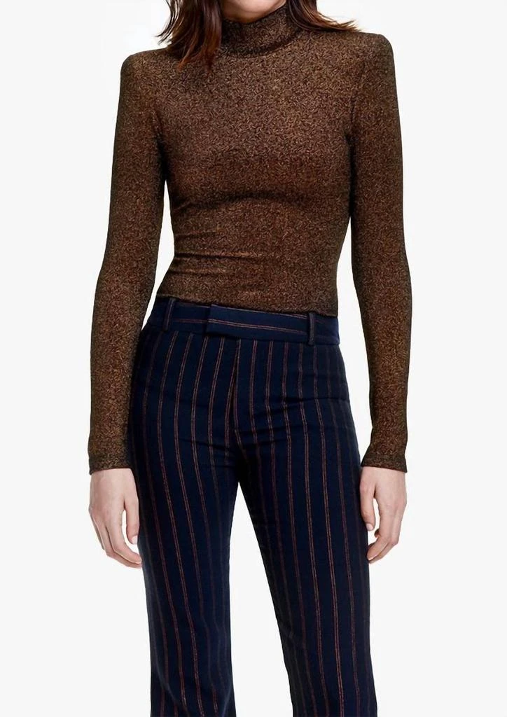 Smythe Smythe - Shoulder Pad Turtleneck Top 1