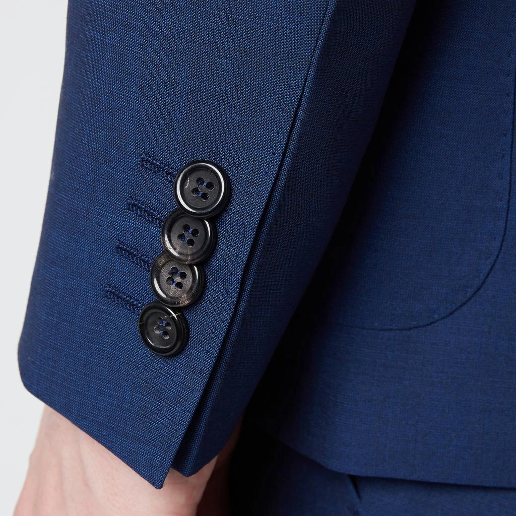 Canali Men's Super 140 Sb2 Patch Wool Suit - Royal Blue 5