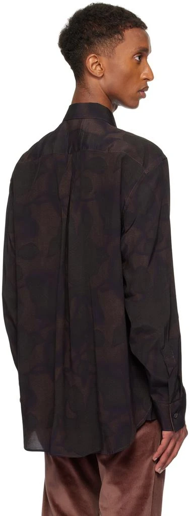 Paul Smith Brown Photogram Leaves Shirt 3