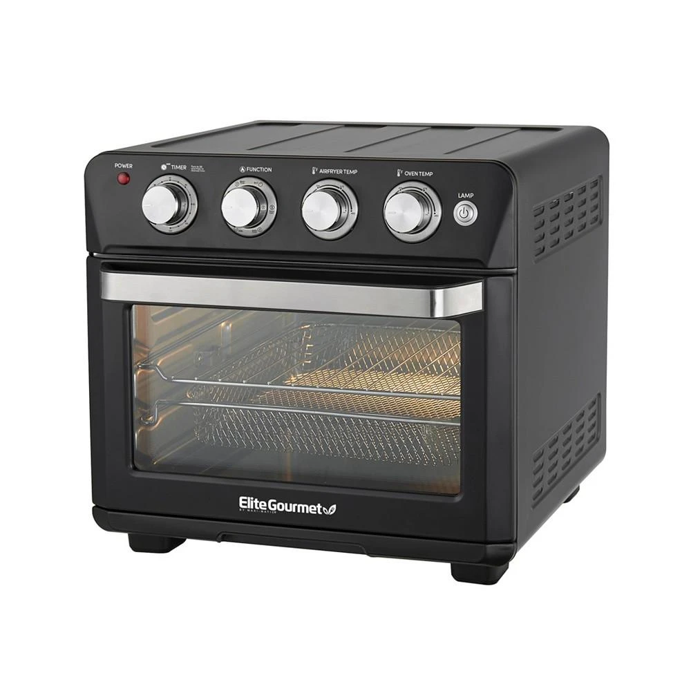 Elite Gourmet 26.5Qt. Air Fryer Convection Oven, XL Capacity, 12" Pizza, Adjustable Timer & Temperature Controls 8