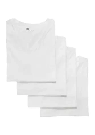 Hanes Ultimate Comfort Fit Stretch V Neck T Shirt   4 Pack 1