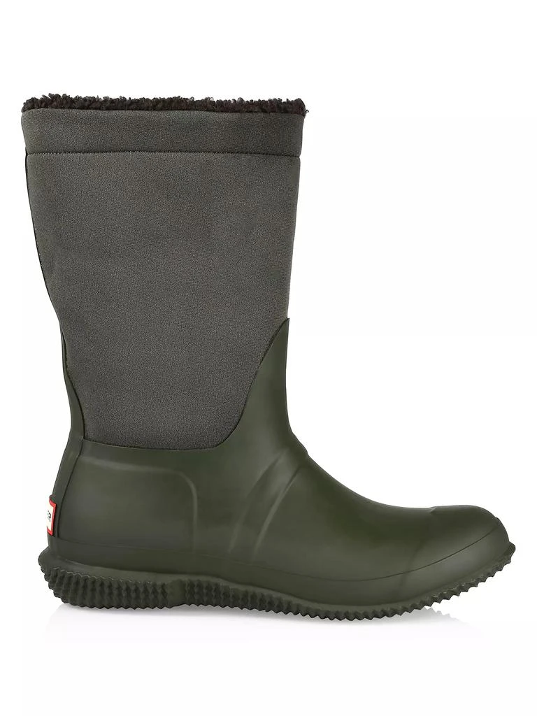 Hunter Roll Top Rubber & Neoprene Faux-Sherpa-Lined Boots 6