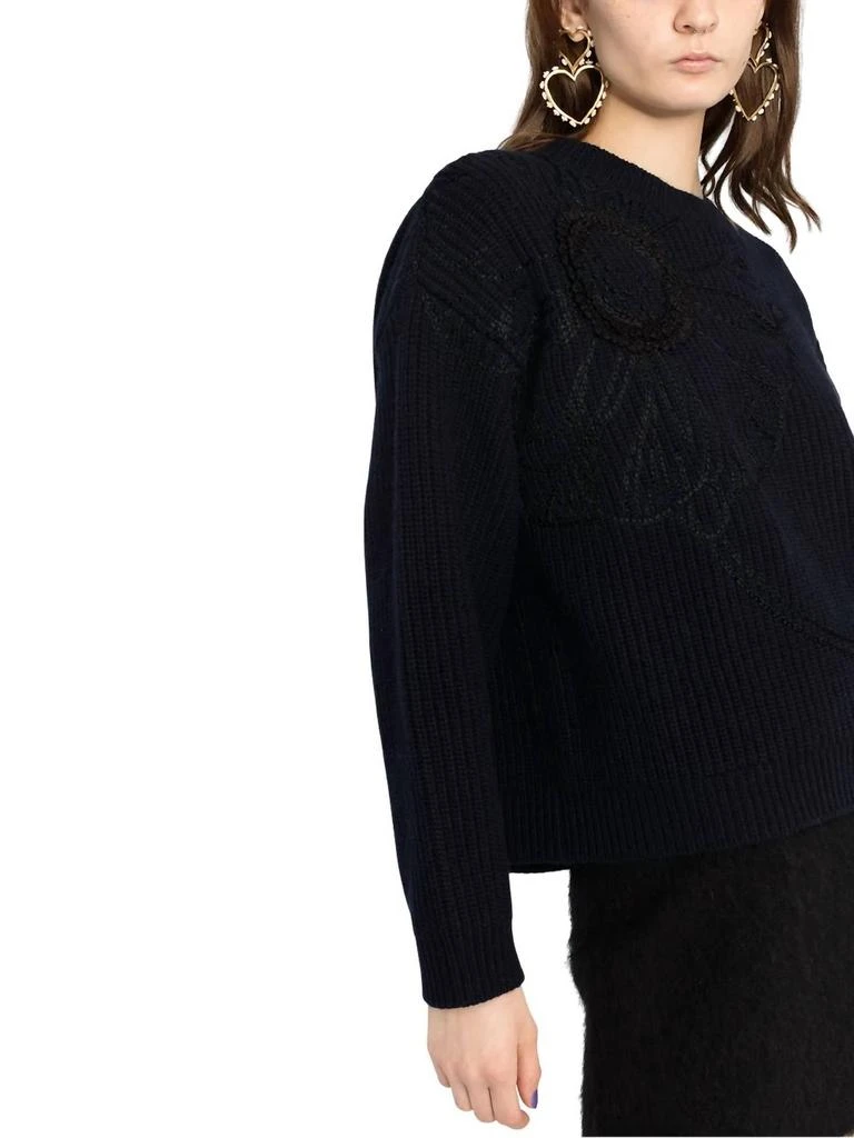 Valentino Valentino - Floral Embroidered Knitted Jumper 5