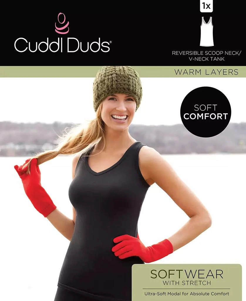 Cuddl Duds Plus Size Softwear with Stretch Reversible Tank Top 8