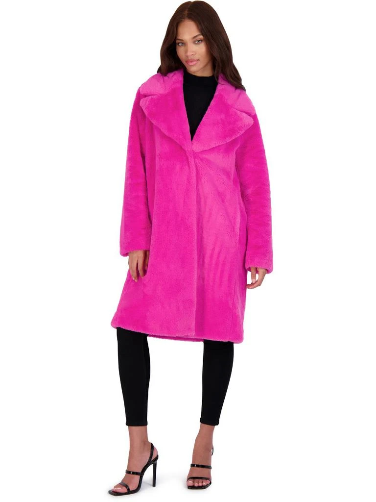 Avec Les Filles Womens Faux Fur Plush Faux Fur Coat 7
