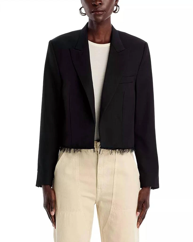 REDONE Cutoff Boyfriend Blazer In Black 1