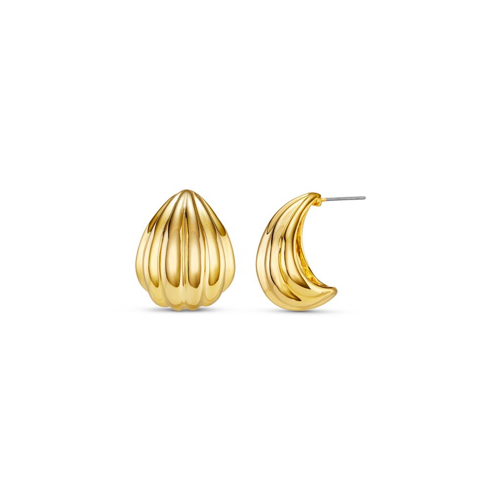 Orelia London Statement Voluminous Curved Drop Earrings