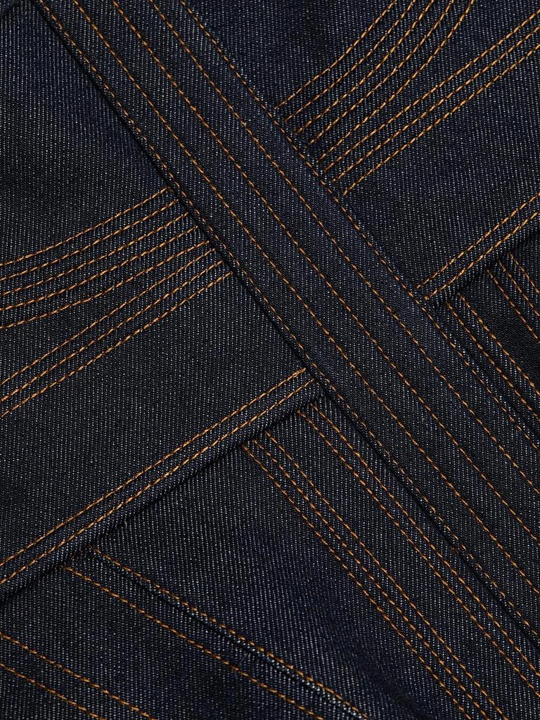 Zimmermann Stretch Denim Strapless Corset Top 7