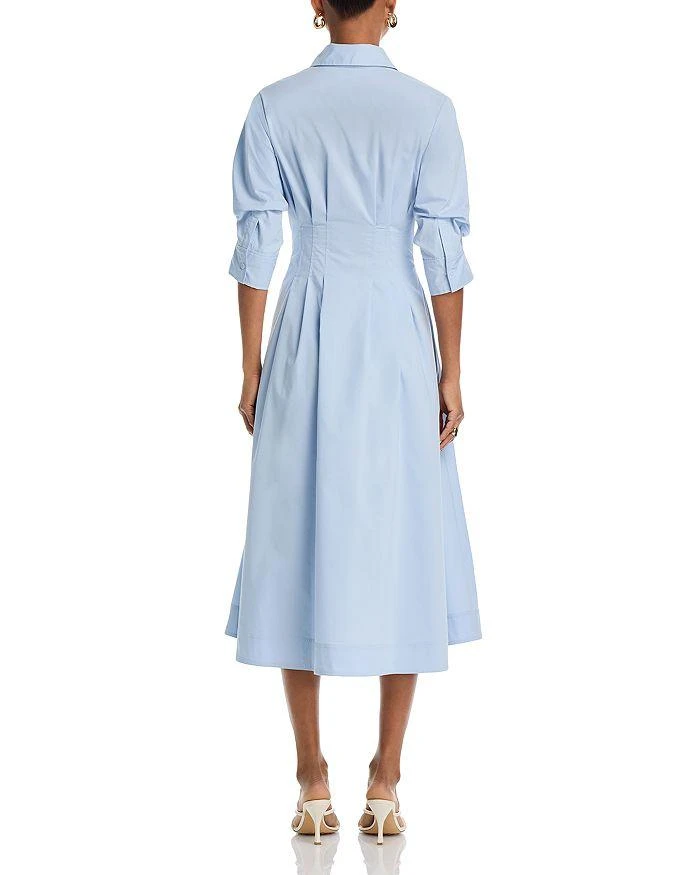 SIMKHAI Jazz Poplin Pintuck Midi Dress 4