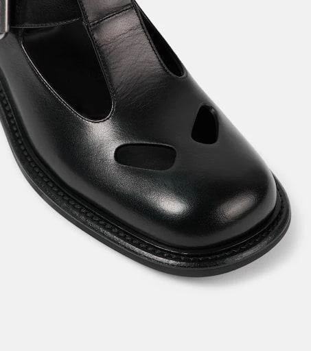 Miu Miu Cutout leather Mary Jane flats 5