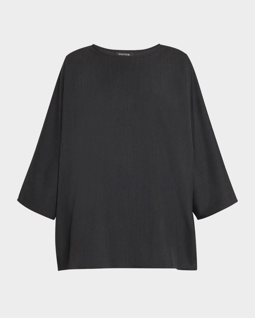 Eskandar Boat Neck Top (Long Length)