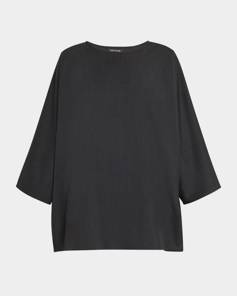 Eskandar Boat Neck Top (Long Length) 1