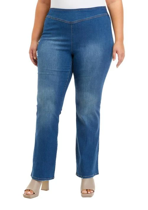 Jessica Simpson Curvy High Rise Pull On Flare Jeans 1