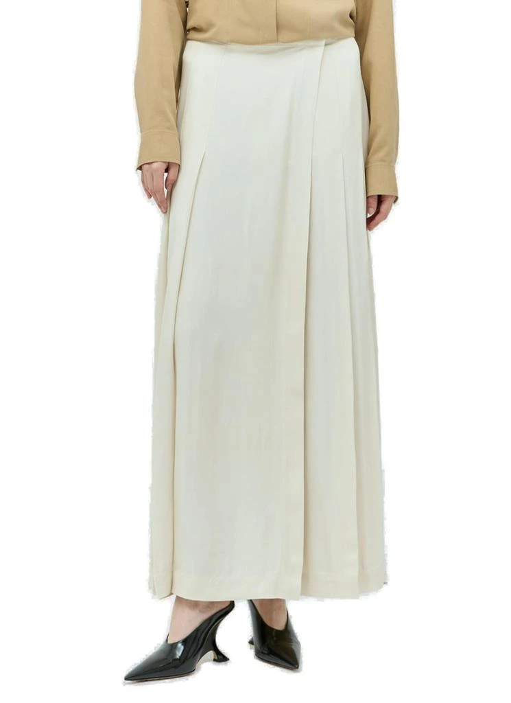 Totême Totême Wrap-Around Box-Pleated Maxi Skirt 1