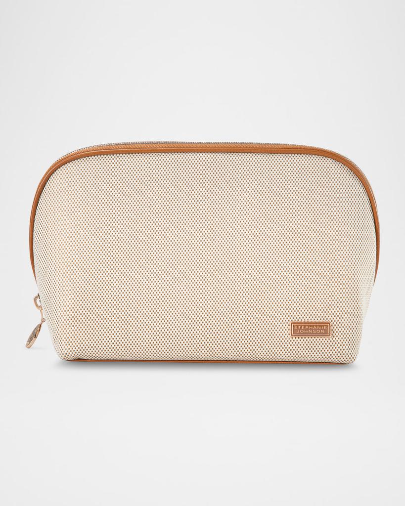 Stephanie Johnson Tropea Ivory Lola Makeup Bag