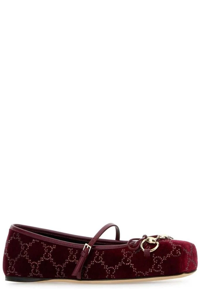 Gucci Gucci GG Embellished Horsebit Ballet Flats 2