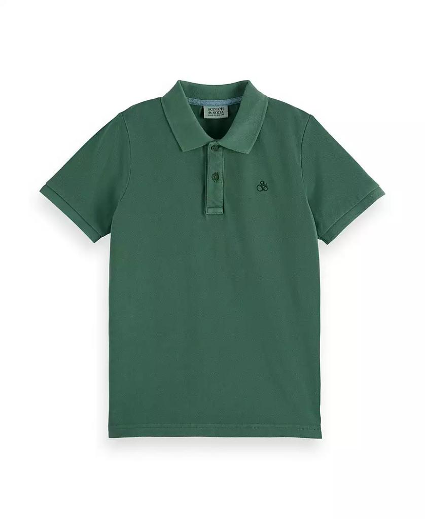 Scotch & Soda Little and Big Boys Garment Dyed Pique Polo Shirt