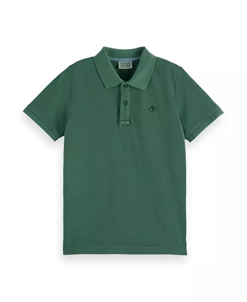 Scotch & Soda Little and Big Boys Garment Dyed Pique Polo Shirt 1