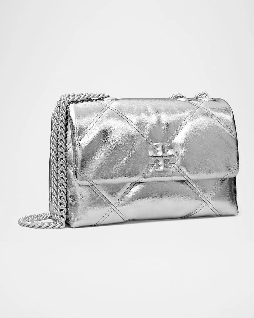 Tory Burch Kira Small Metallic Quilted Leather Convertible Crossbody Bag 4