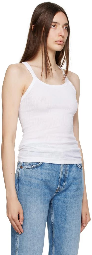 Re/Done White Hanes Edition Tank Top 2