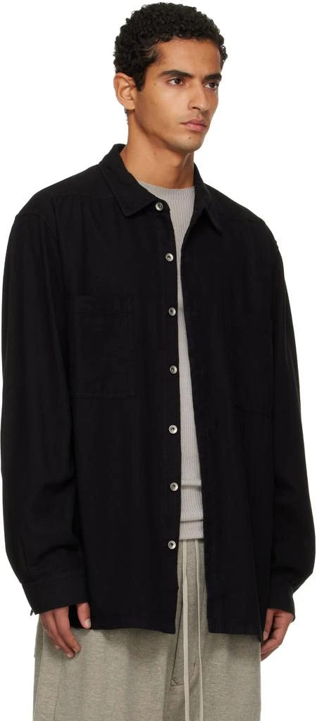 Rick Owens Black Concordians Jumbo Shirt 2