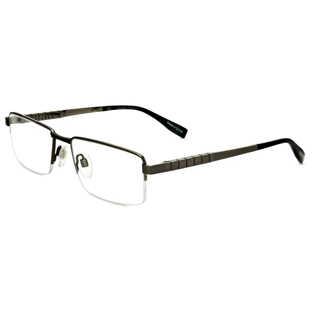 TRUSSARDI Trussardi Men's Silver Rectangular Opticals 1