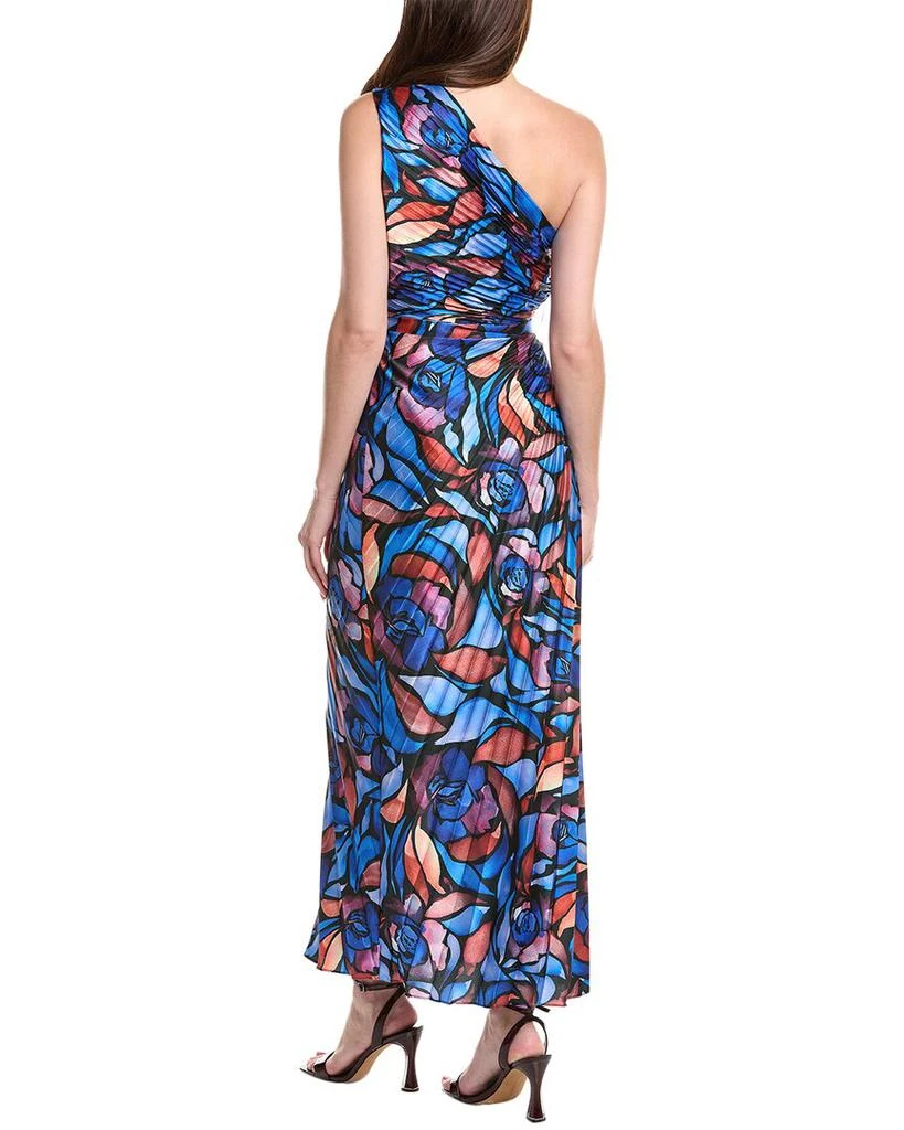 Milly Milly Estelle Satin Plated Midi Dress 3