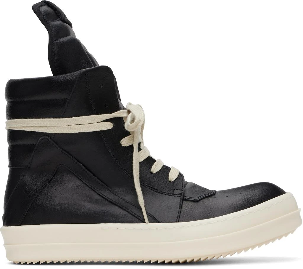 Rick Owens Black Hollywood Geobasket Sneakers 1