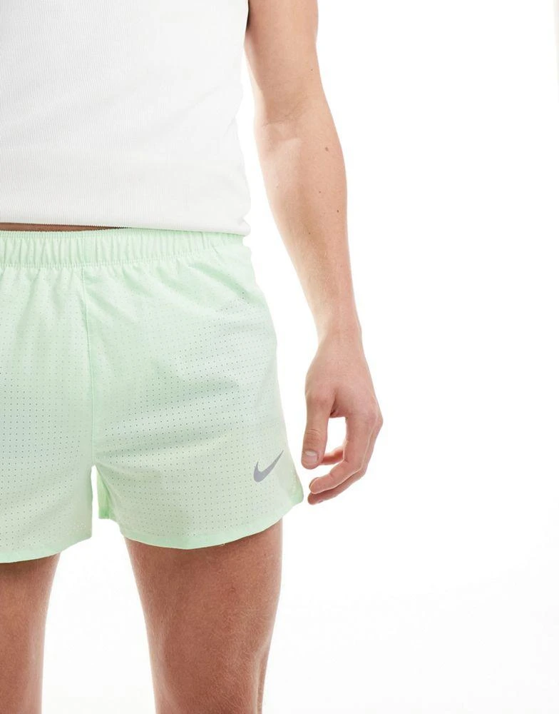 NIKE Nike Running Dri-Fit Fast 3inch short in lime green 3