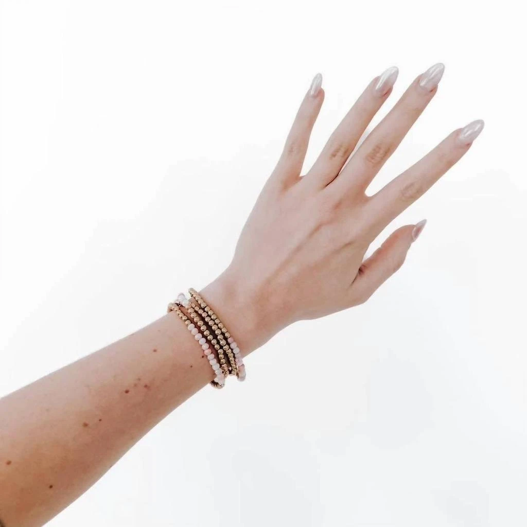 Pretty Simple Pretty Simple - Women
s Avary Glass And Metallic Bead Bracelet 3