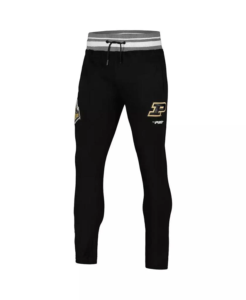 Pro Standard Men's Black Purdue Boilermakers Script Tail Fleece Sweatpants 3