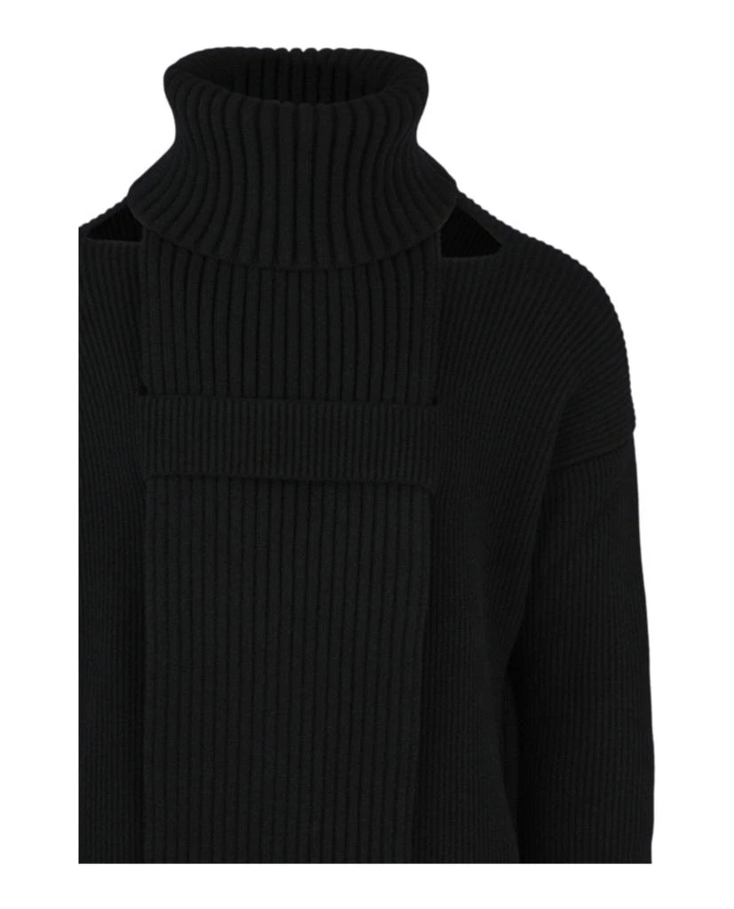 Bottega Veneta Wool Blend Turtleneck Scarf Sweater 3