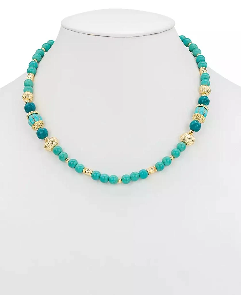 Patricia Nash Gold-Tone Mixed Stone Convertible Layered Lariat Necklace, 18" + 3" extender 3