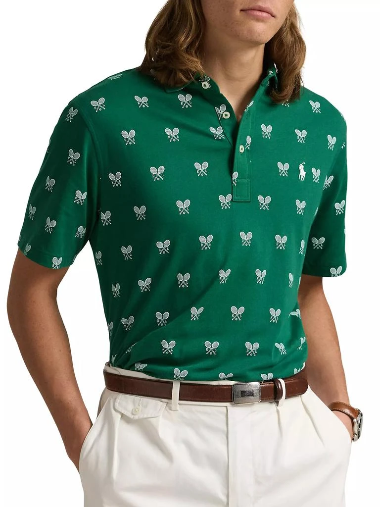 Ralph Lauren Classic-Fit Racquet-Print Polo Shirt 3