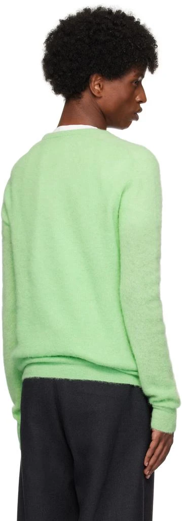 AURALEE Green Baby Suri Alpaca Sheer Knit Sweater 3
