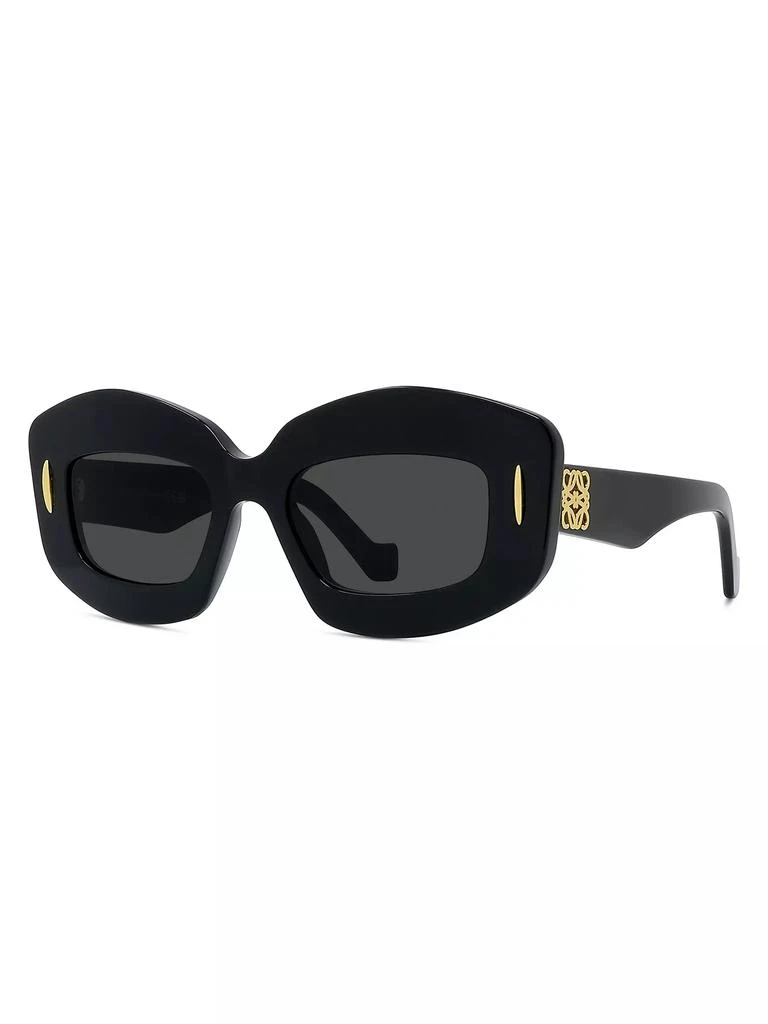 Loewe Chunky Anagram 49MM Rectangular Sunglasses 2