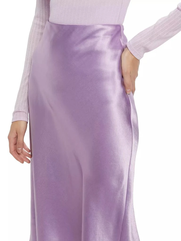 Vince Satin Slip Midi-Skirt 6