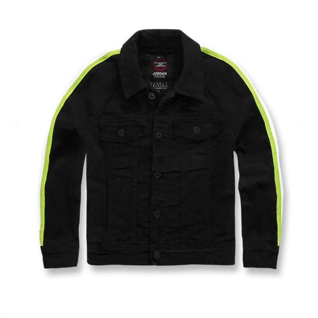 JORDAN CRAIG Jordan Craig - Kids' Grand Prix Striped Denim Jacket