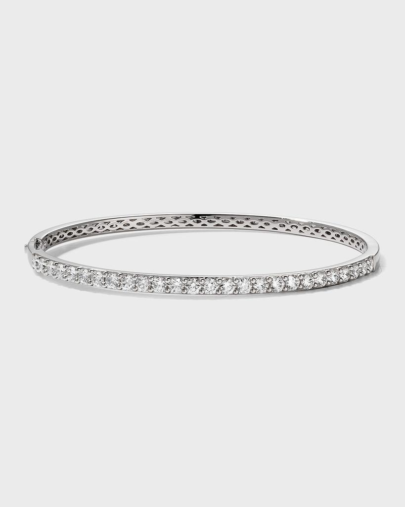 Memoire 18k White Gold Diamond Fashion Bangle, 1.97tcw