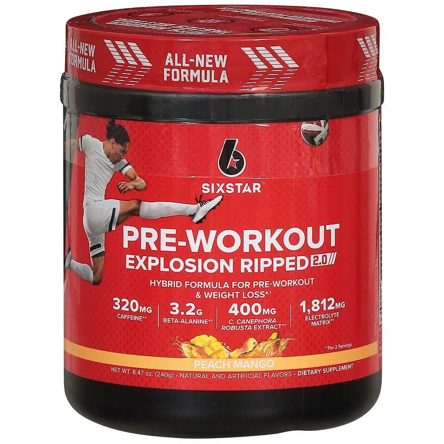 Six Star Pre-Workout Explosion Ripped 2.0 1
