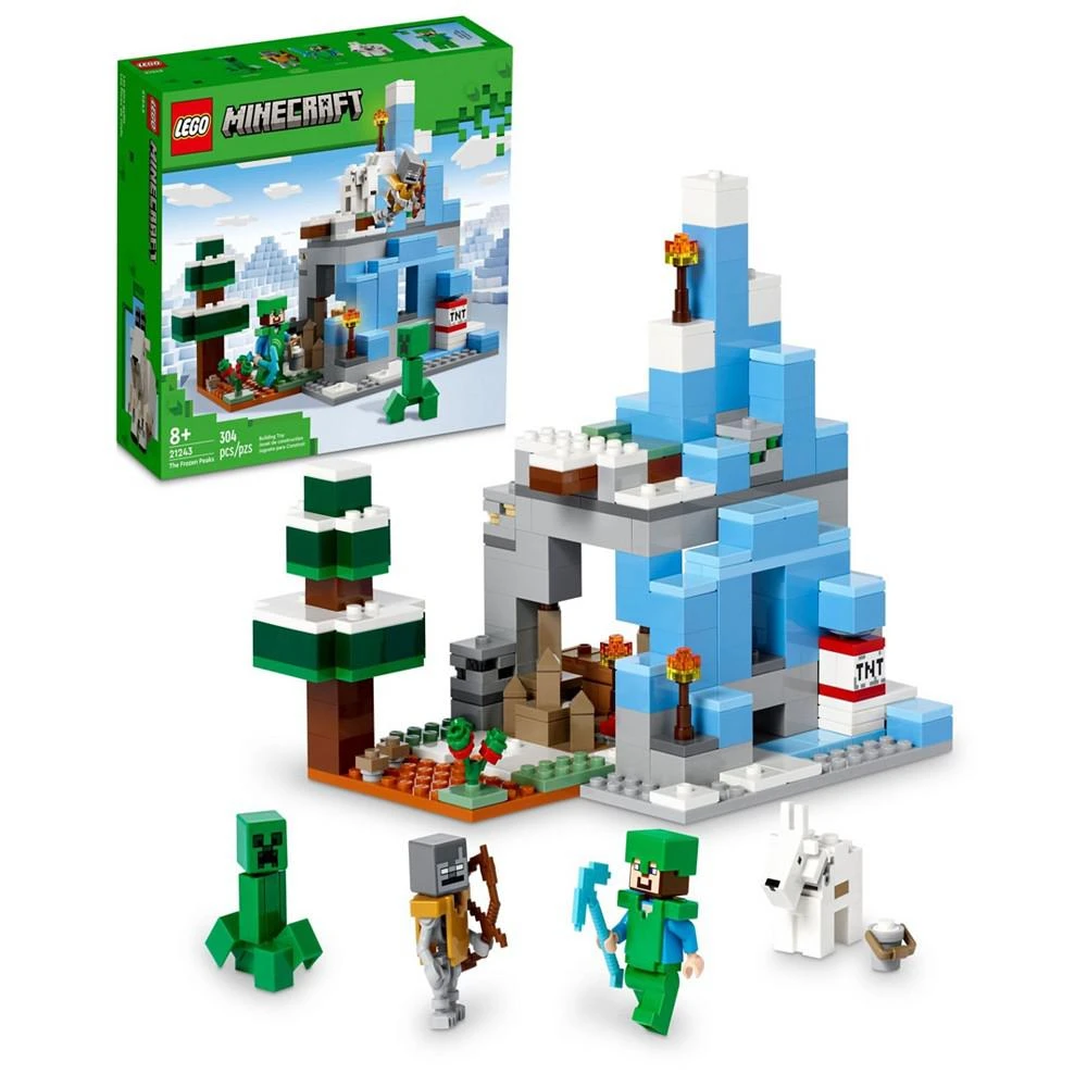 LEGO® Minecraft The Frozen Peaks 21243 Toy Building Set with Steve, Creeper, Stray and Goat Figures