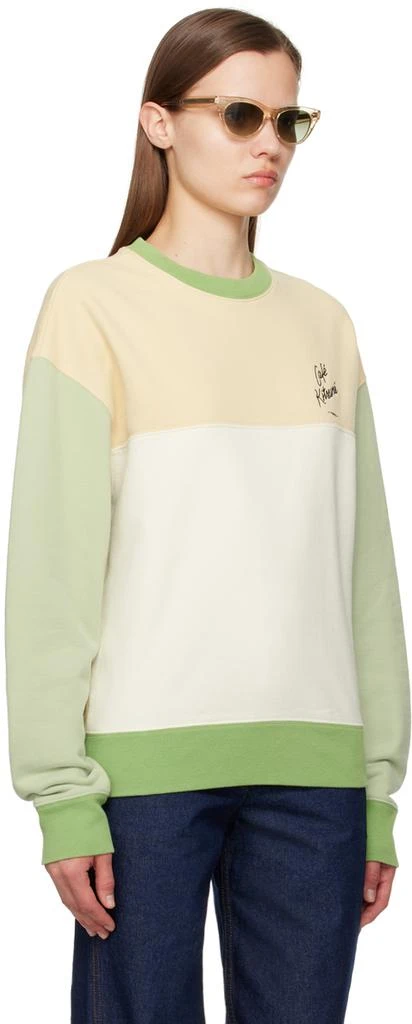 Maison Kitsune Green 'Café Kitsune' Sweatshirt 2