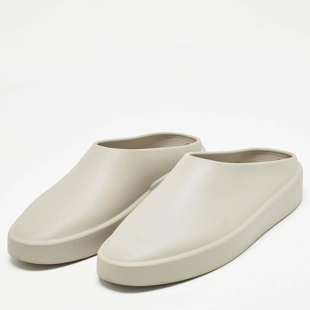 Fear of God Fear of God Grey Rubber Flat Mules Size 42