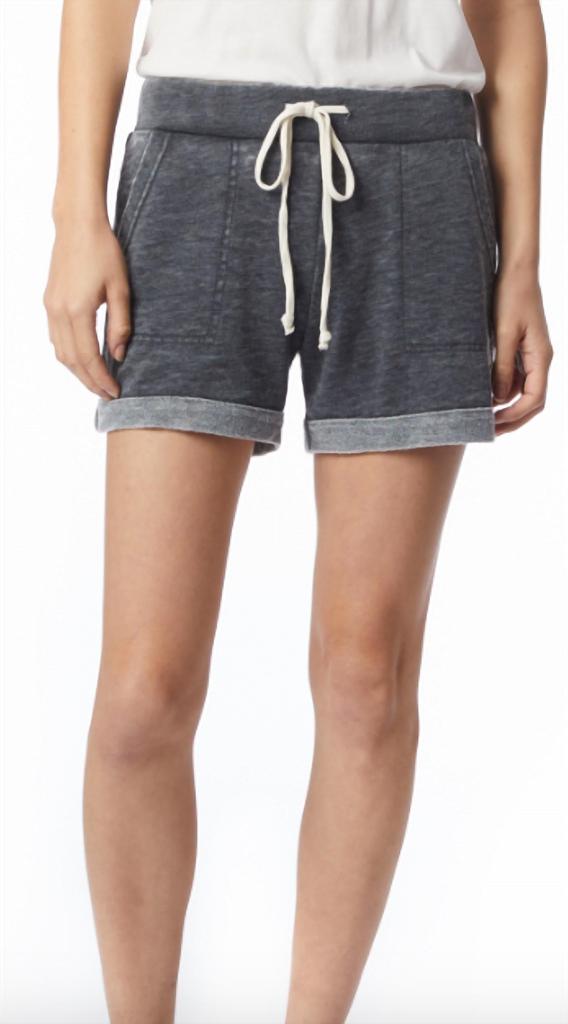 Alternative Lounge Shorts In Washed Black