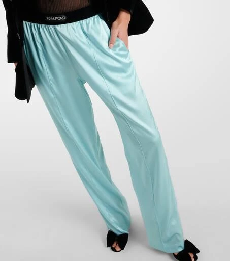 Tom Ford Silk-blend satin pajama pants 6