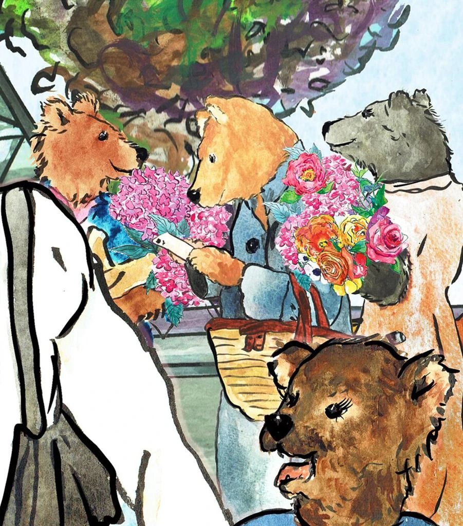 Jo Laing Les Ours d’Eiffel Paris A3 Print 6