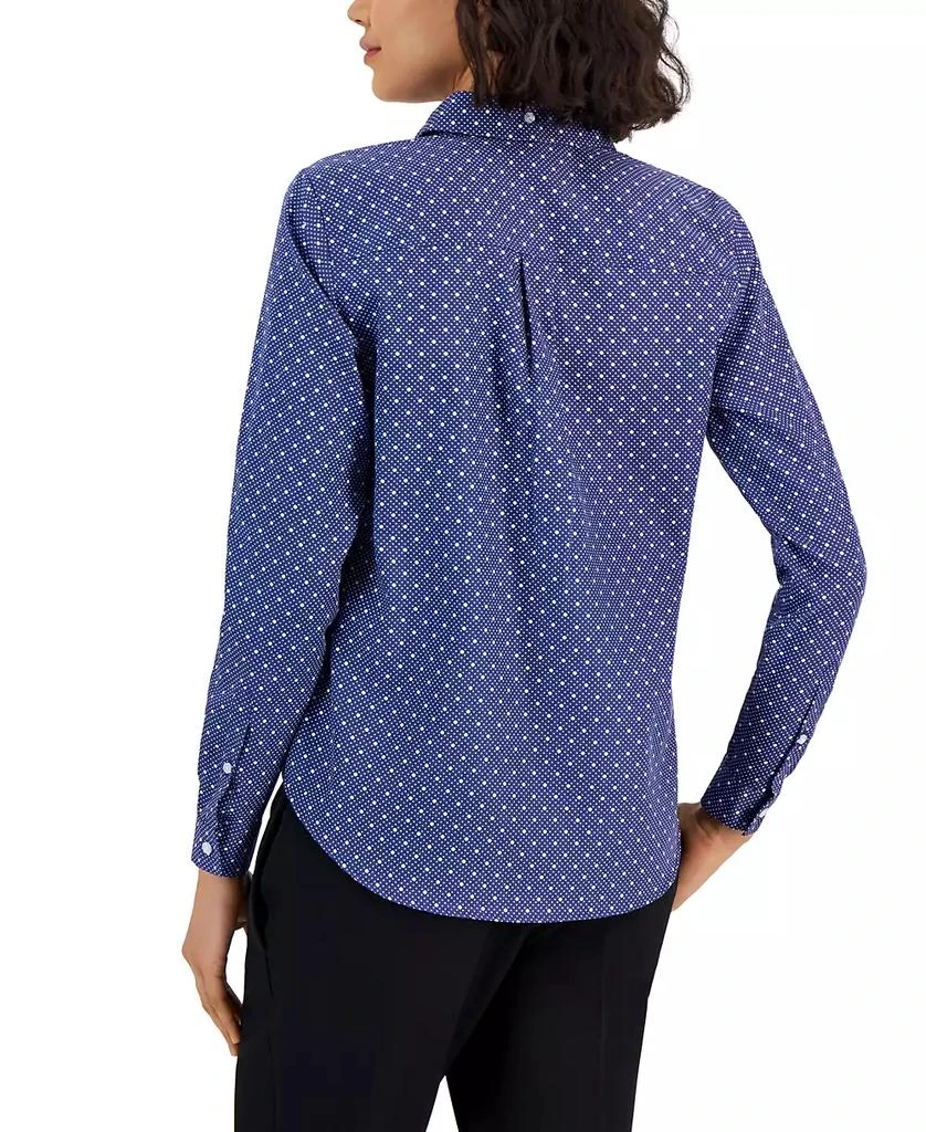 Jones New York Women's Easy Care Button Up Long Sleeve Blouse 2