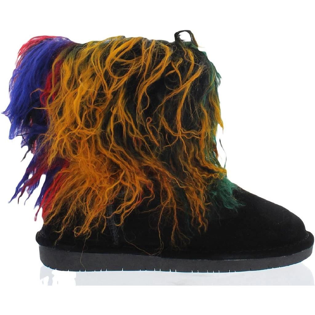Bearpaw Boo Womens Mixed Media Fur Casual Boots 3