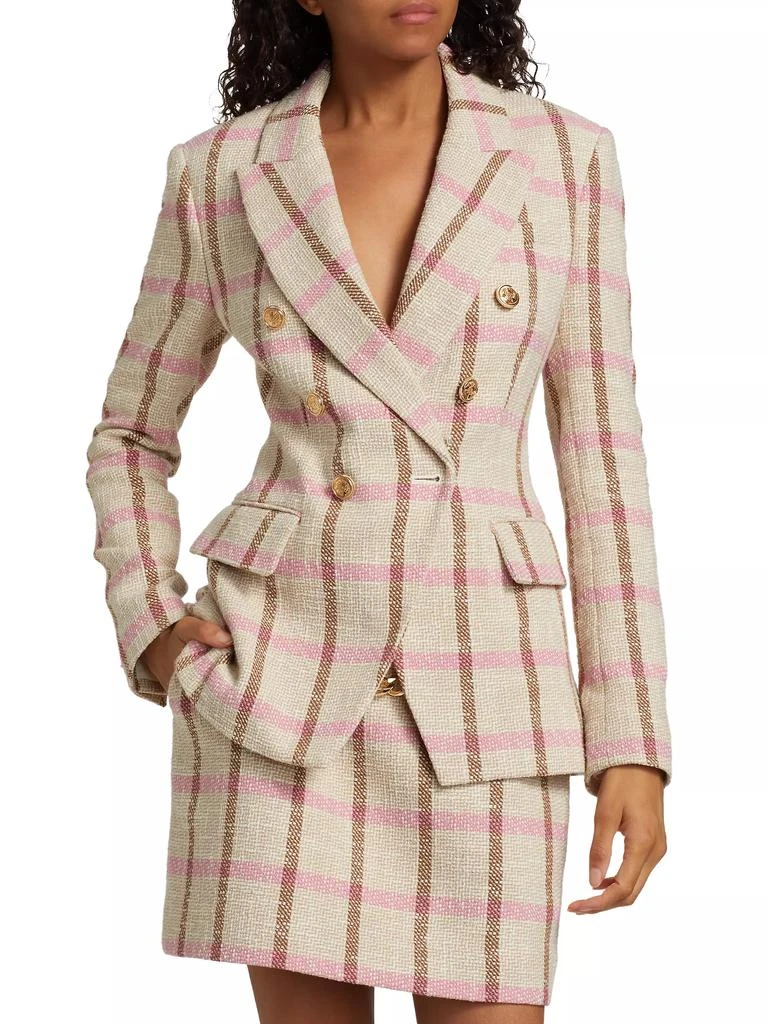 Toccin Kylie Double-Breasted Tweed Blazer 6